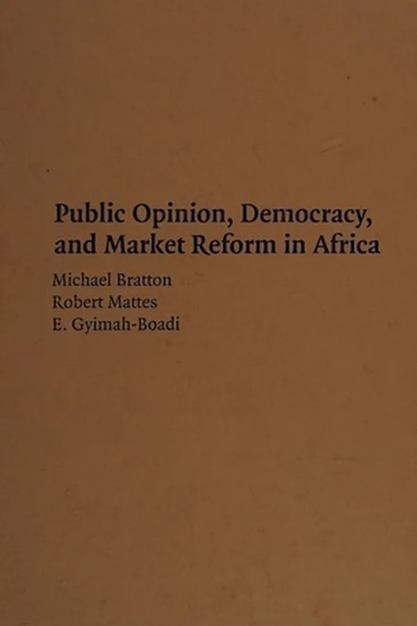 Capa de Public opinion, democracy, and market reform in Africa