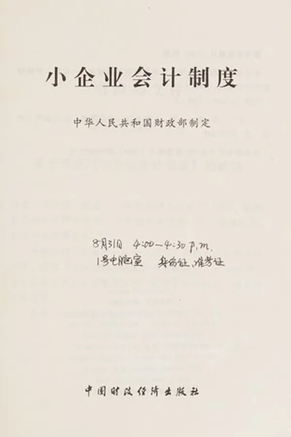 Capa de Xiao qi ye kuai ji zhi du