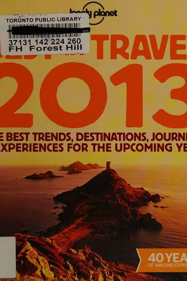 Capa de Lonely Planet's best in travel 2013