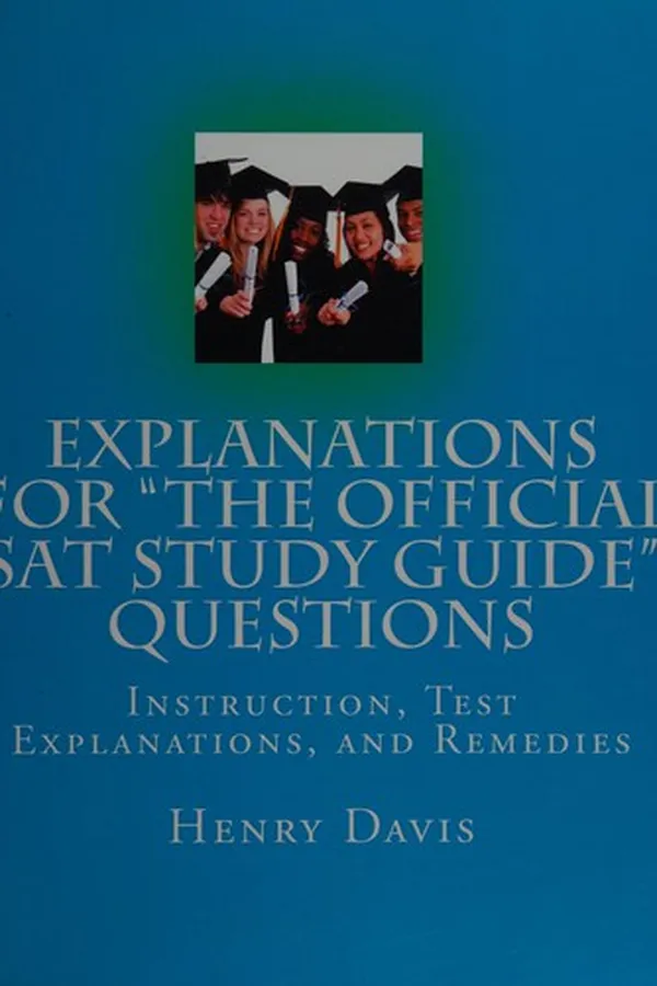 Capa de Explanations for "The official SAT study guide" questions