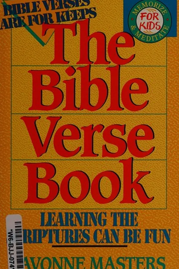 Capa de The Bible verse book