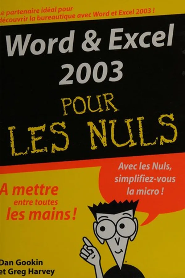 Cover of Word & Excel 2003 pour les nuls