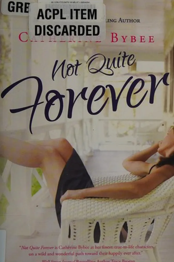 Capa de Not quite forever