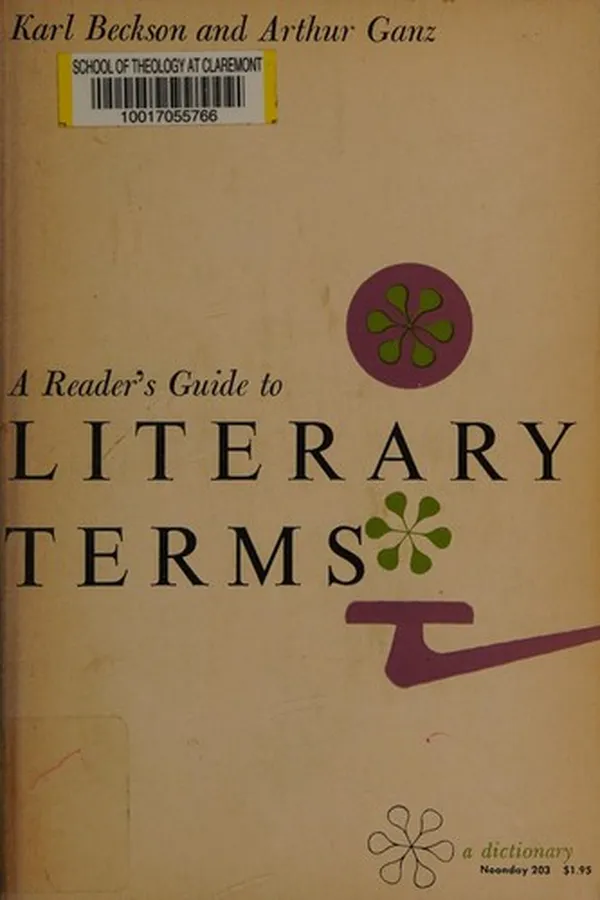 Capa de A reader's guide to literary terms