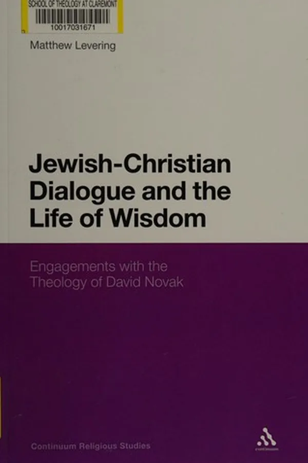 Capa de Jewish-Christian dialogue and the life of wisdom