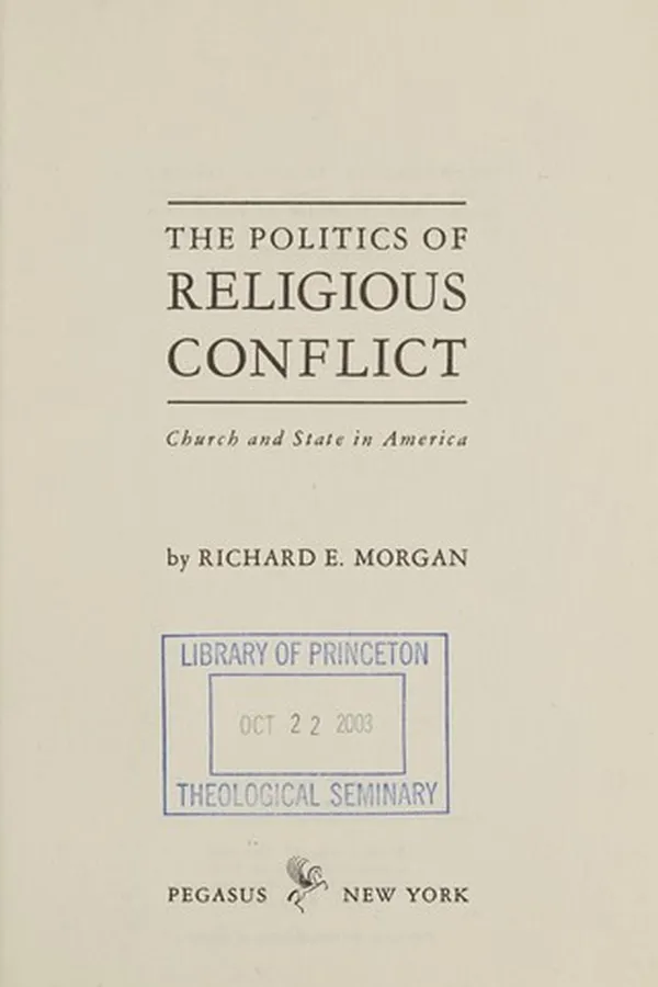 Capa de The politics of religious conflict
