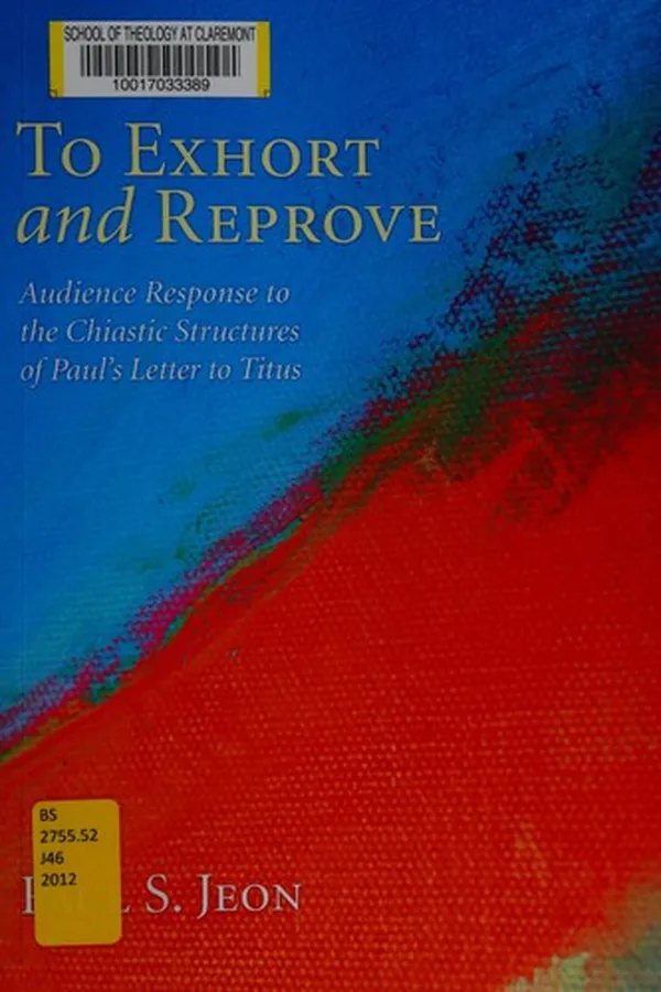 Capa de To exhort and reprove