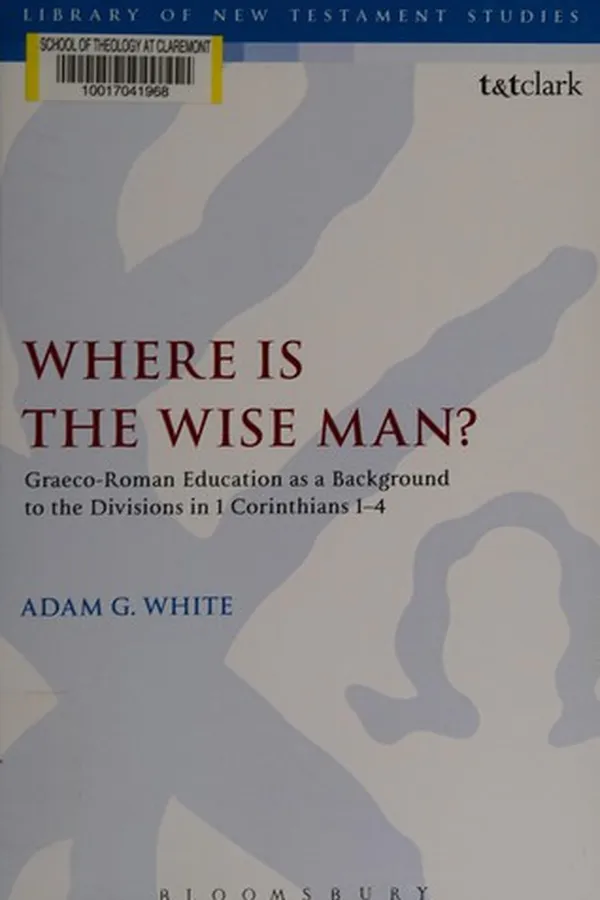 Cover of Where is the wise man