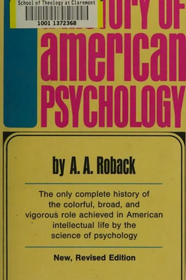 Capa de History of American psychology