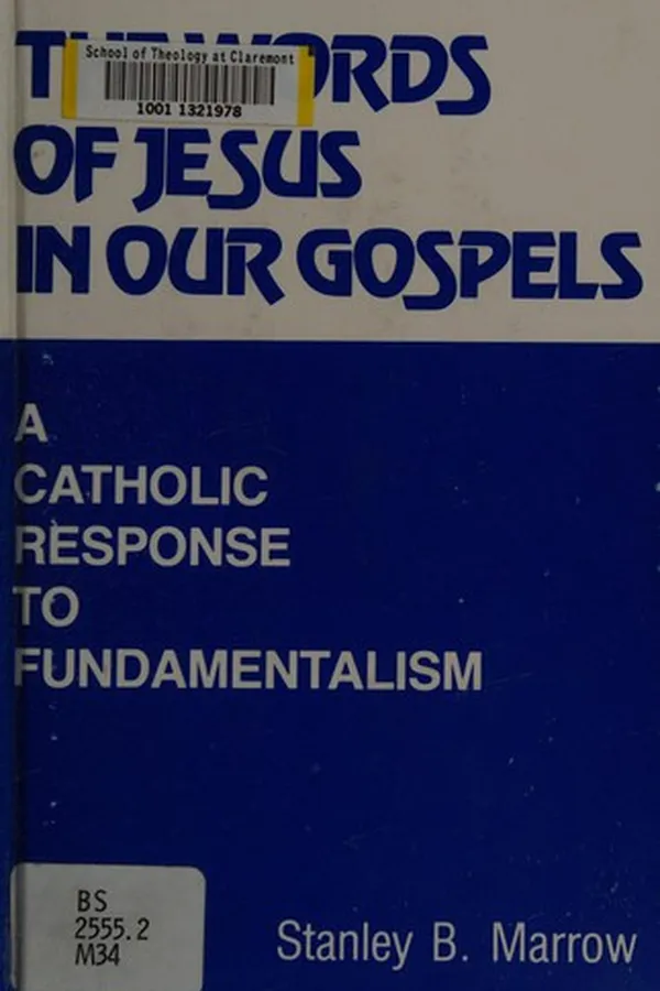 Capa de The words of Jesus in our Gospels