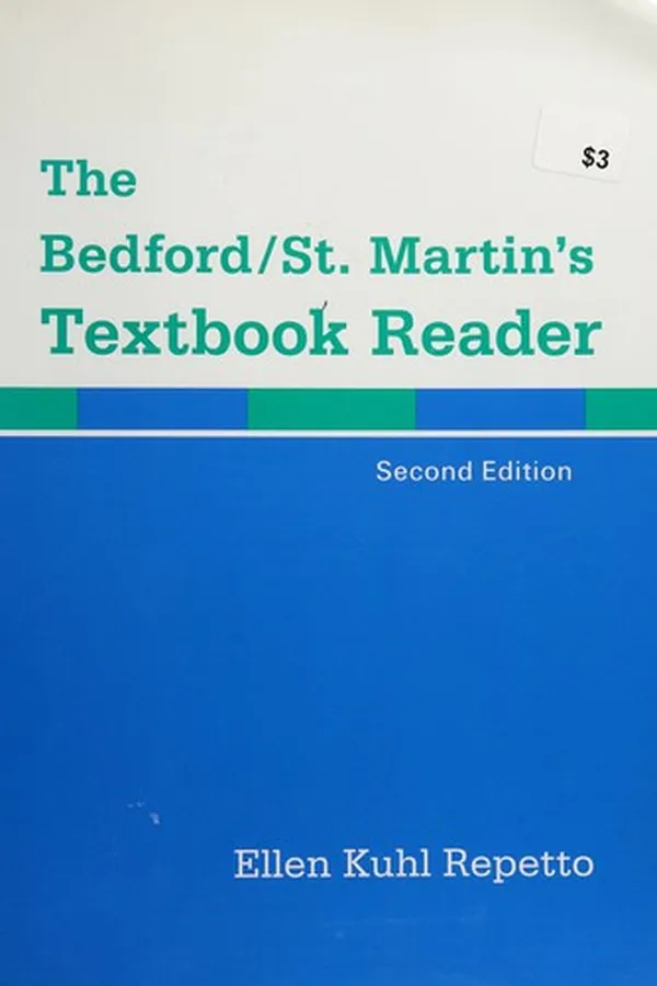 Capa de The Bedford/St. Martin's textbook reader