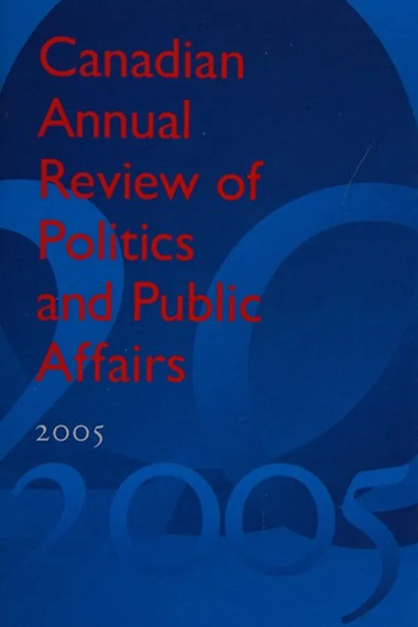 Capa de Canadian annual review of politics and public affairs, 2005