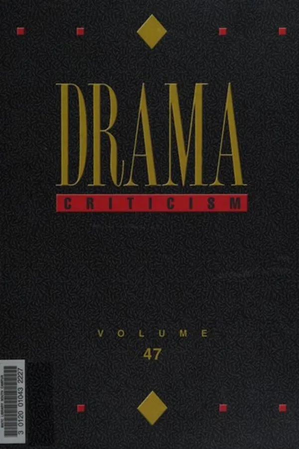 Capa de Drama criticism