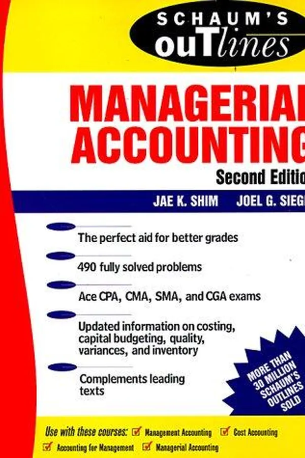 Capa de Schaum's outline of theory and problems of managerial accounting