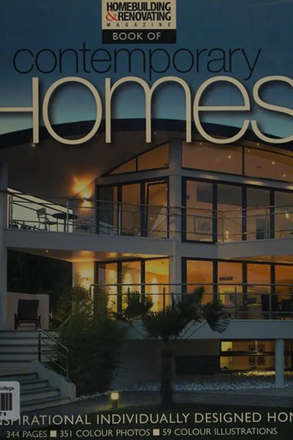 Capa de Homebuilding & Renovating magazine book of contemporary homes