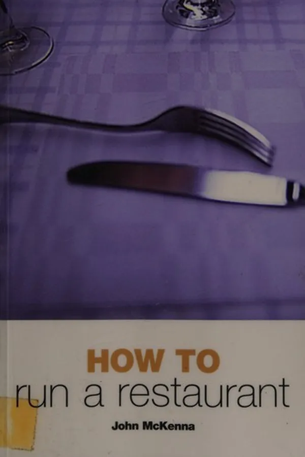 Capa de How to Run a Restaurant
