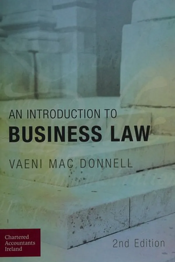 Capa de An introduction to business law