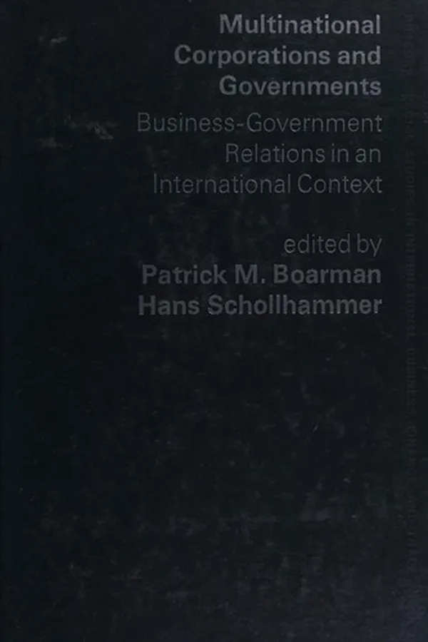 Capa de Multinational corporations and governments