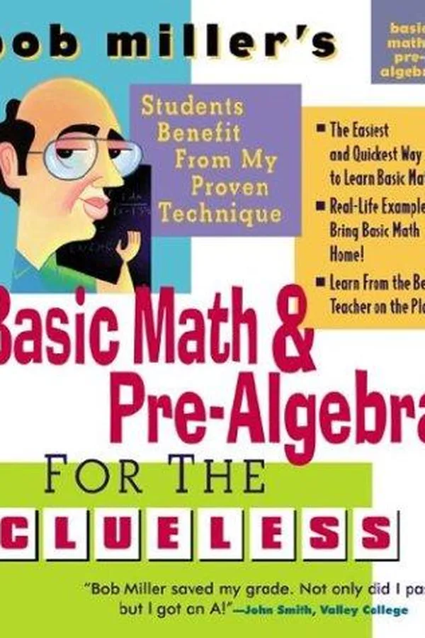 Capa de Bob Miller's Basic Math and Pre-Algebra for the Clueless