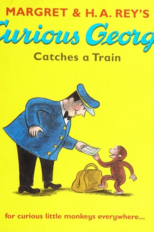 Capa de Margret & H.A. Rey's Curious George catches a train