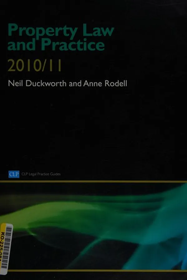 Capa de Property law and practice 2010/2011