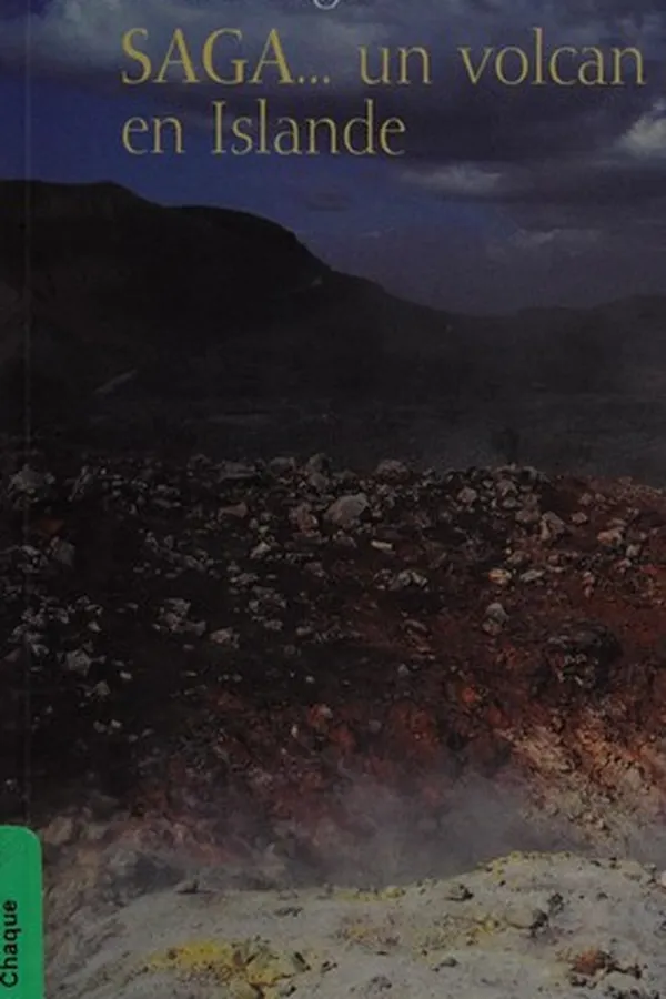 Capa de Saga-- un volcan en Islande
