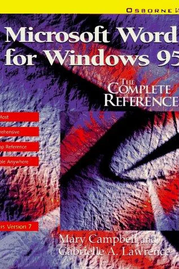 Cover of Microsoft Word for Windows 95