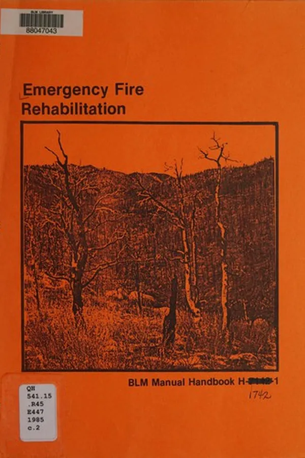 Capa de Emergency fire rehabilitation