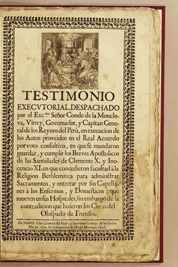 Capa de Testimonio  executorial, despachado por el Excmo. señor conde de la Monclova, virrey