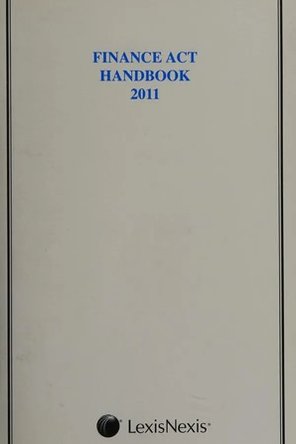 Capa de The Finance Act 2011