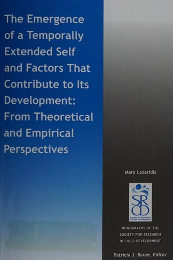 Capa de The emergence of a temporally extended self and factors that contribute to its development