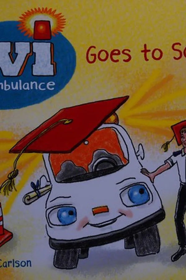 Capa de Avi the ambulance goes to school