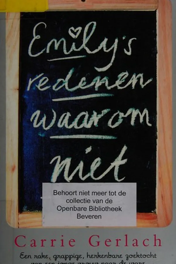 Capa de Emily's redenen waarom niet
