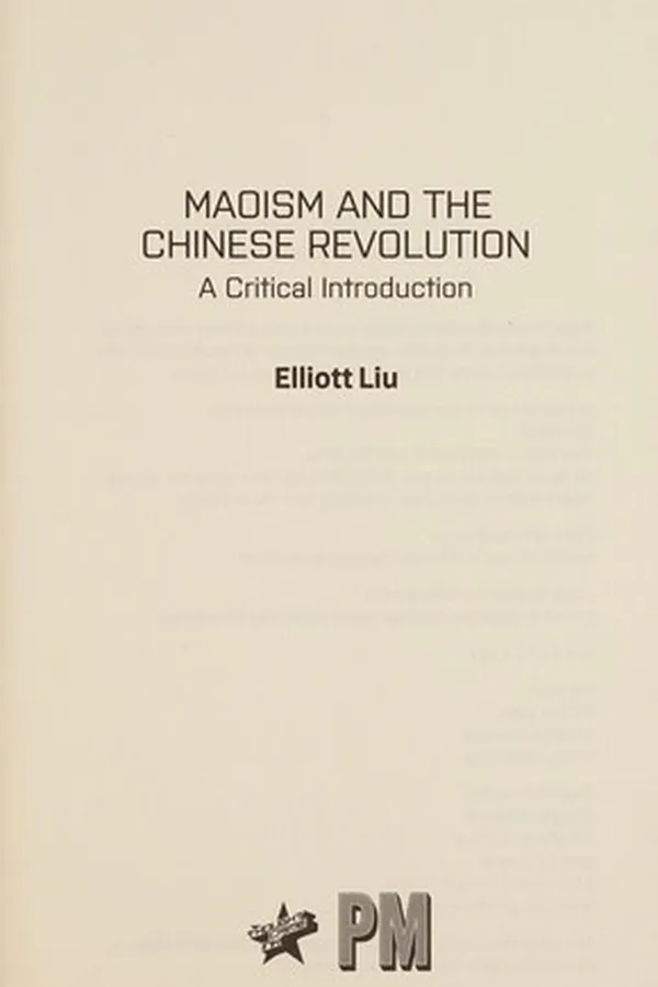 Capa de Maoism and the Chinese Revolution