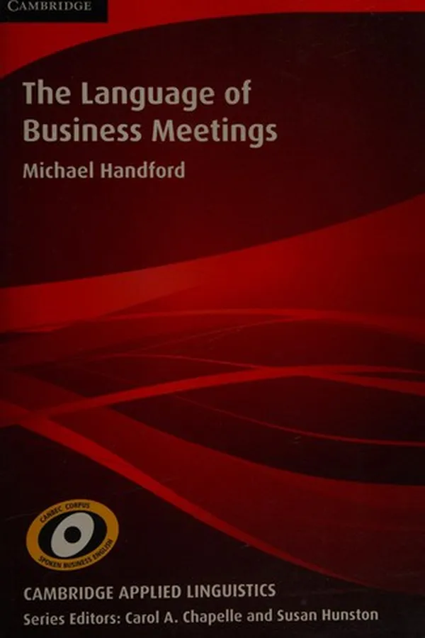 Capa de The language of business meetings
