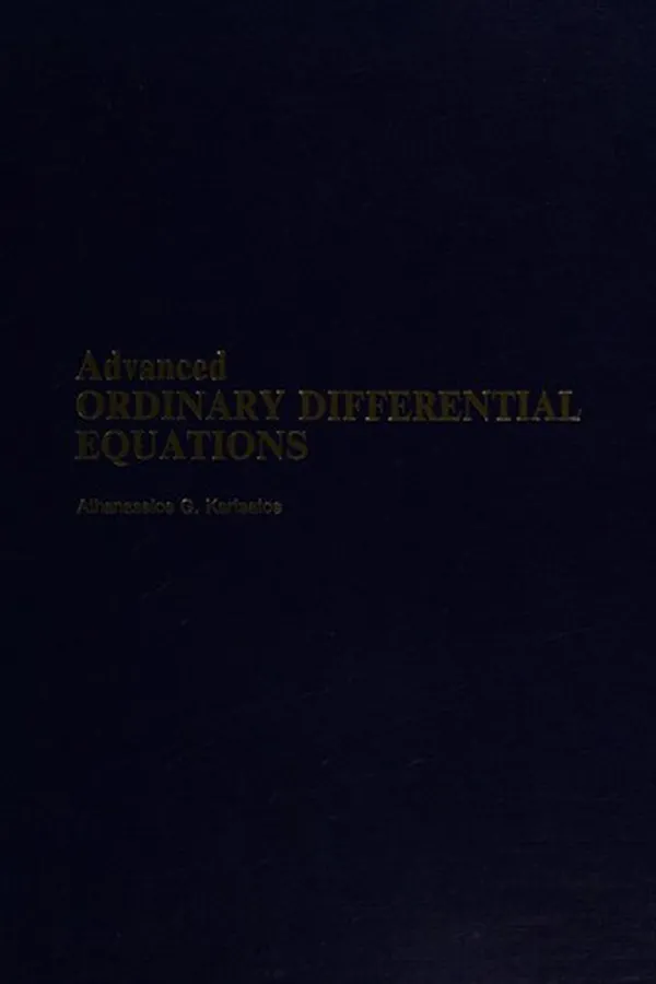 Cover of Advanced ordinary differential equations