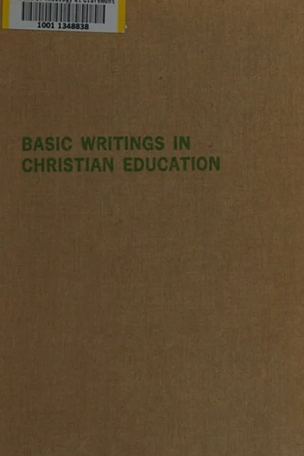 Capa de Basic writings in Christian education