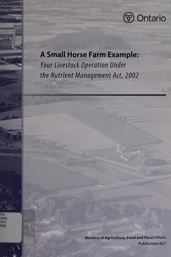 Capa de A small horse farm example