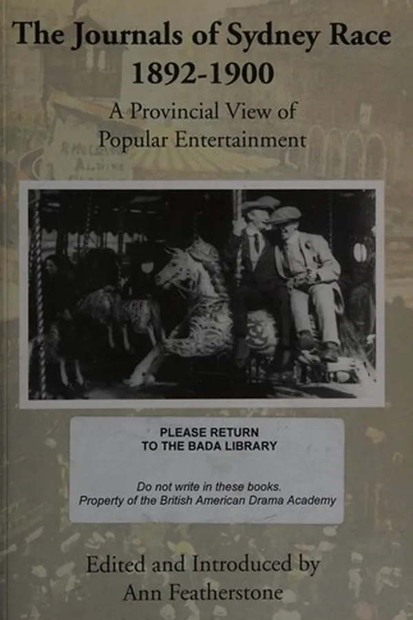 Capa de The journals of Sydney Race, 1892-1900