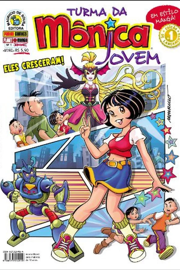 Capa de Turma da Mônica Jovem #01