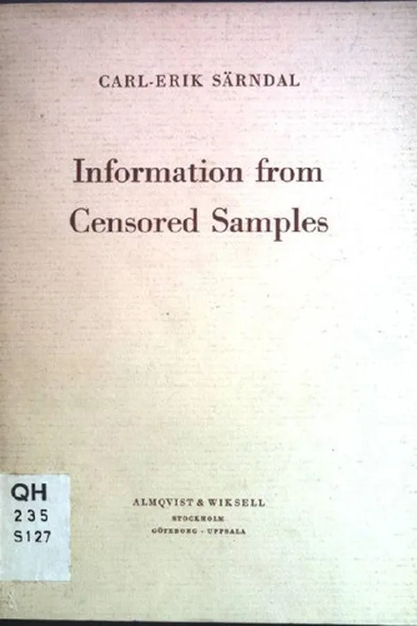 Capa de Information from censored samples