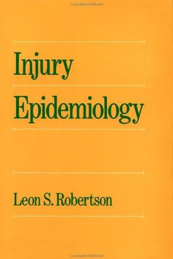 Capa de Injury epidemiology