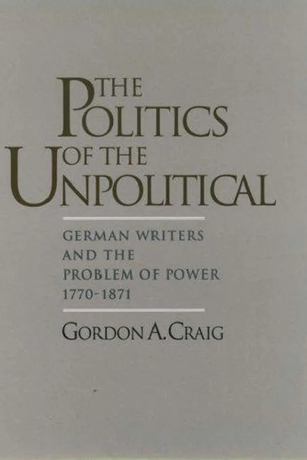 Capa de The politics of the unpolitical