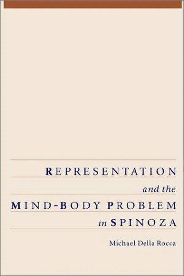 Capa de Representation and the mind-body problem in Spinoza