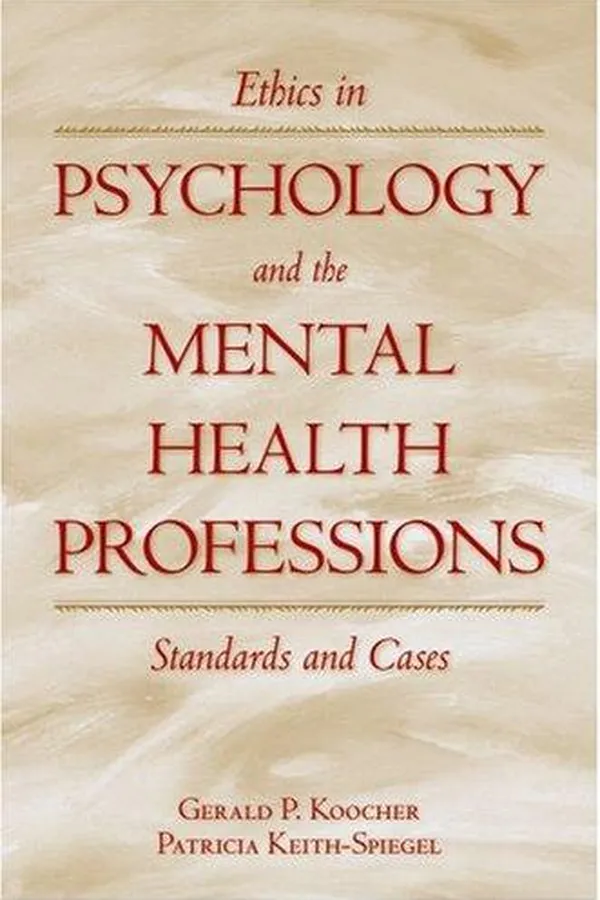 Capa de Ethics in psychology and the mental health professions