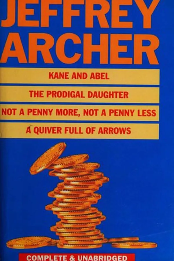 Capa de Novels (Kane & Abel / Not a Penny More, Not a Penny Less / Prodigal Daughter / Quiver Full of Arrows)