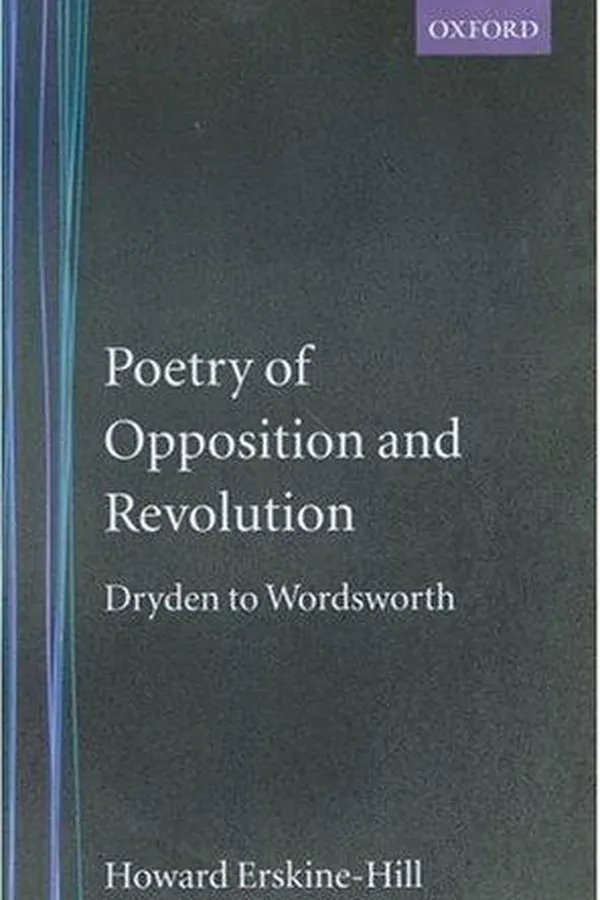 Capa de Poetry of opposition and revolution