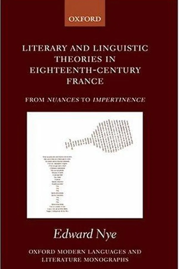 Capa de Literary and linguistic theories in eighteenth-century France