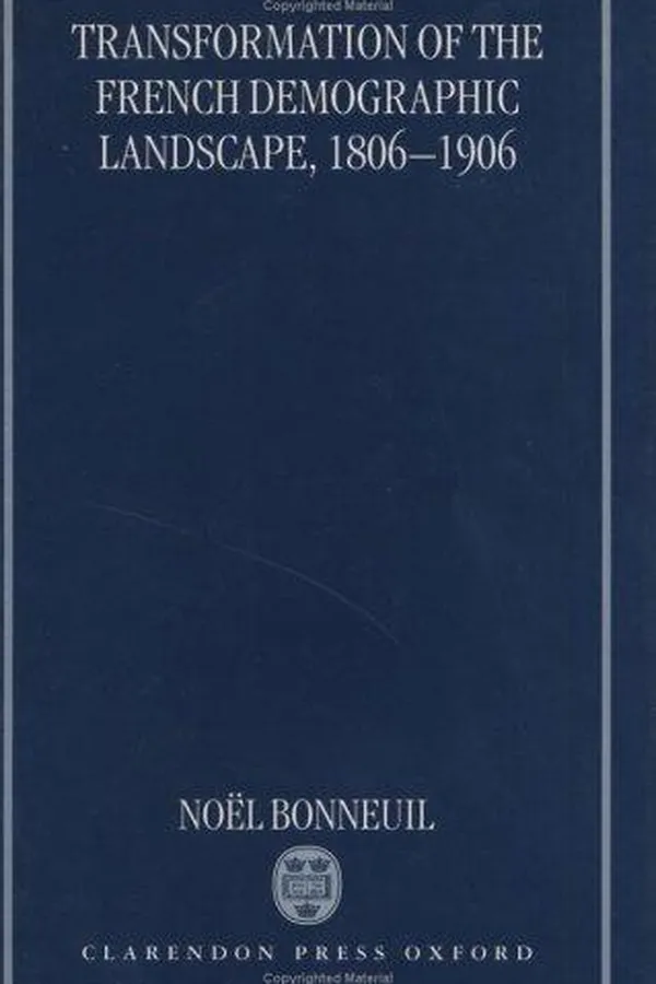 Capa de Transformation of the French demographic landscape, 1806-1906