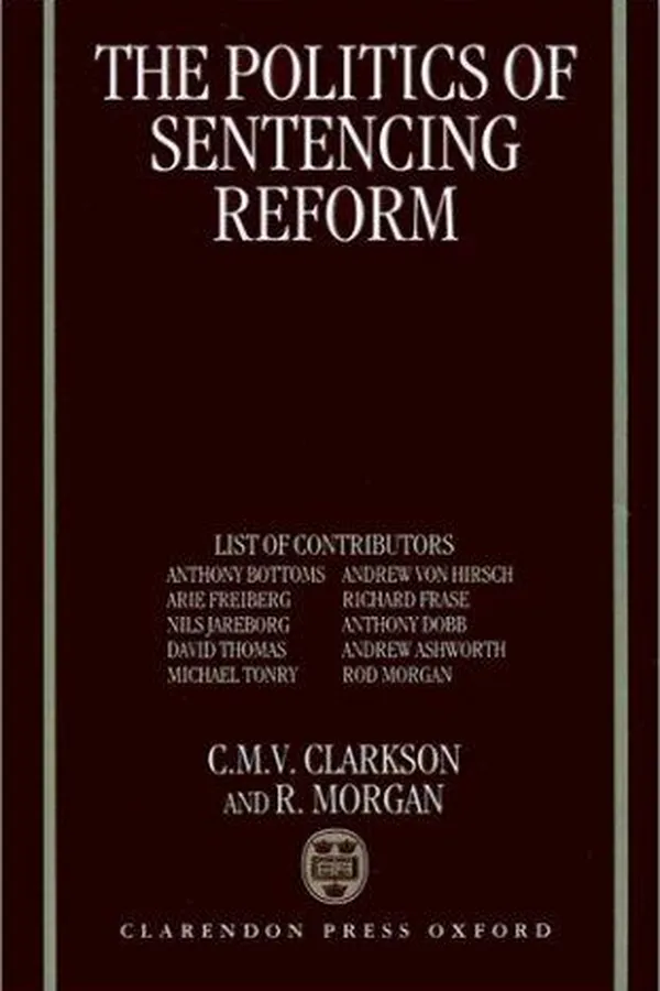 Capa de Politics of Sentencing Reform